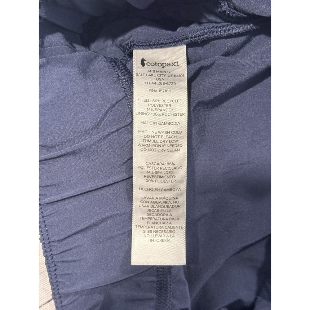 Cotopaxi Womens Vamos Hybrid Running Short Sz M Blue Stretch Active Gym Workout - Picture 15 of 16